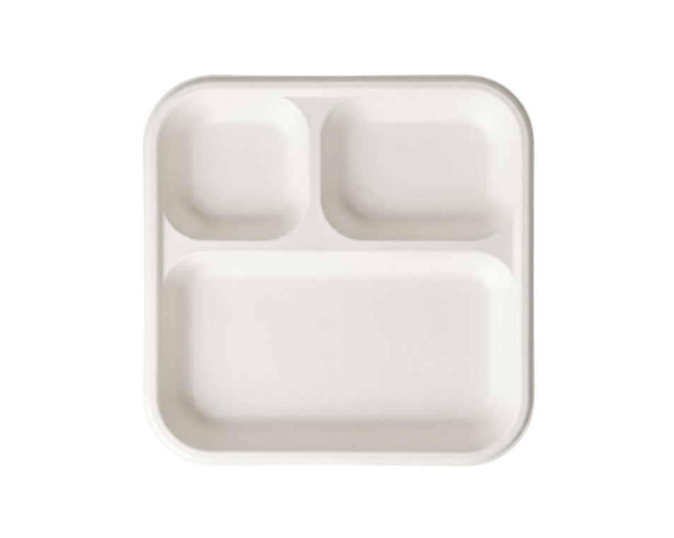 3 CP Square Meal Tray